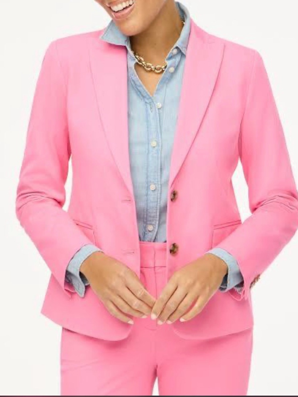 J. Crew Pink Tailored 2 Button Blazer Jacket  Pink 6 new $198